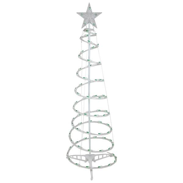 4' PreLit Spiral Outdoor Christmas Tree with Star Topper Green Lights Bed Bath & Beyond