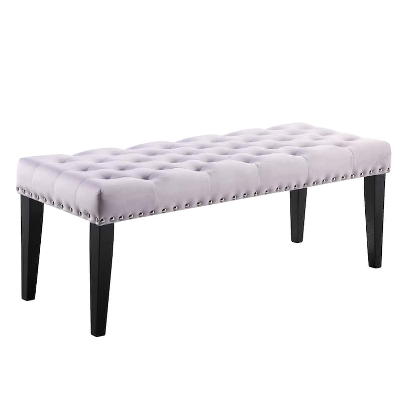Silver Orchid Orla Velvet Bench