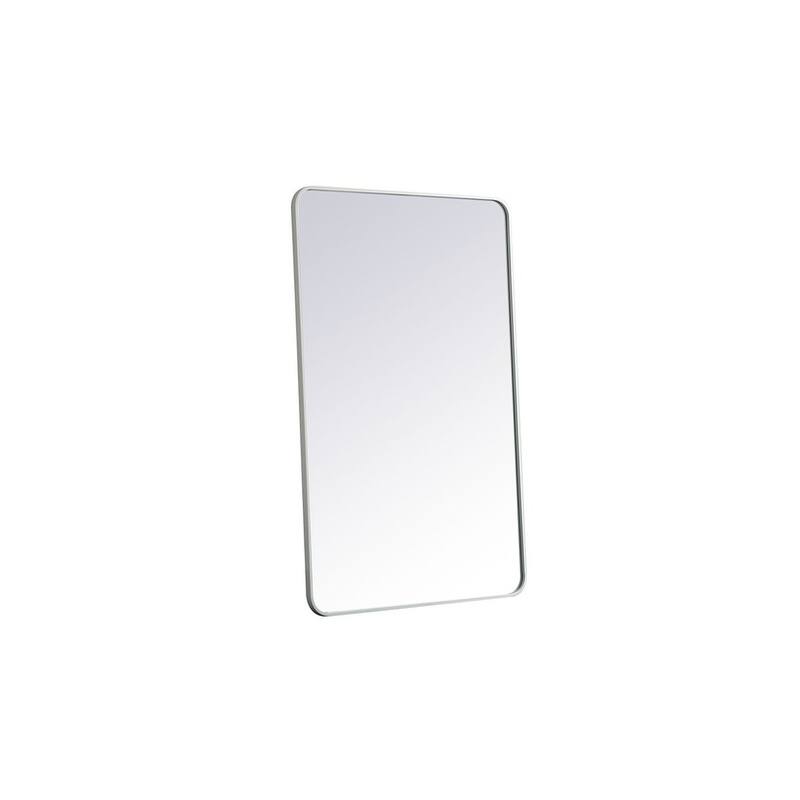 Ezra Soft Corner Metal Rectangular Mirror