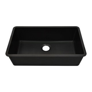 Lexicon Kitchen sink Quartz composite 32 Inch Galaxy Black - 19x32