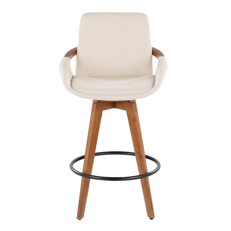 Carson Carrington Pugo 26" Fixed-Height Counter Stool in Noise Fabric