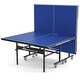 preview thumbnail 11 of 9, Foldable Table Tennis Table with Quick Clamp Net and Post Set - 108" x 60" x 30" (L x W x H) Blue