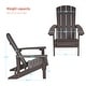 preview thumbnail 18 of 102, BONOSUKI Patio Adirondack Chair w/Cupholder,Weather Resistant-Set of 4