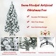 preview thumbnail 26 of 24, Gymax 5/6/7 FT Artificial Hinged Christmas Tree Snow-Flocked Xmas Tree - See Details