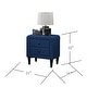 preview thumbnail 21 of 21, Velvet Gorgeous 1pc Nightstand for Bedroom Furniture