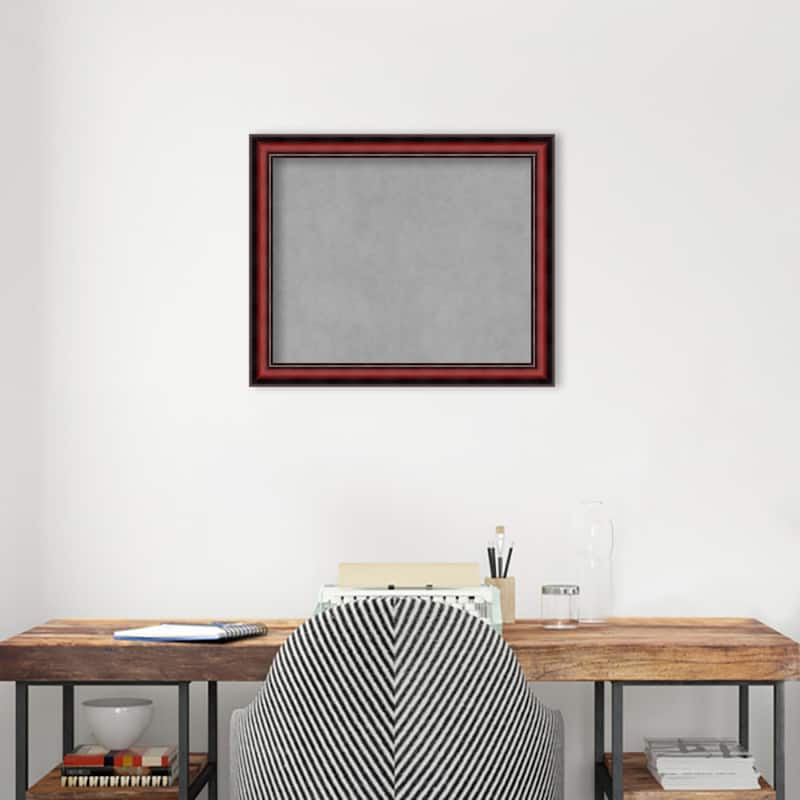 Amanti Art Rubino Cherry Scoop Framed Magnetic Board