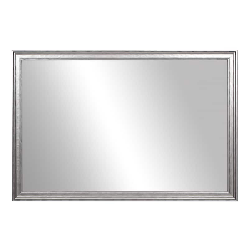 Frame My Mirror Pewter Finish Framed Mirror, Crenshaw Design.