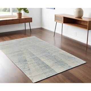 Stylish Rectangle Area Rug with Abstract Design - 72' X '48' X '0.31 ...
