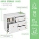 preview thumbnail 42 of 47, Baby Changing Table Dresser with 4 Drawers,Shelf Hidden Trash Storage