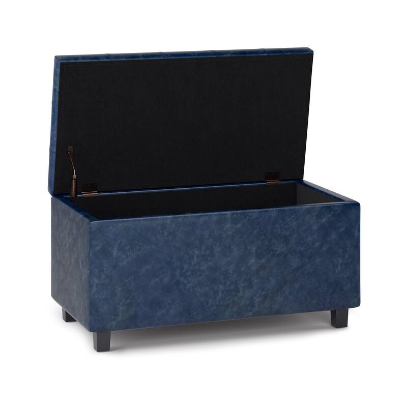 WYNDENHALL Essex 34-in. Wide Rectangular Storage Ottoman
