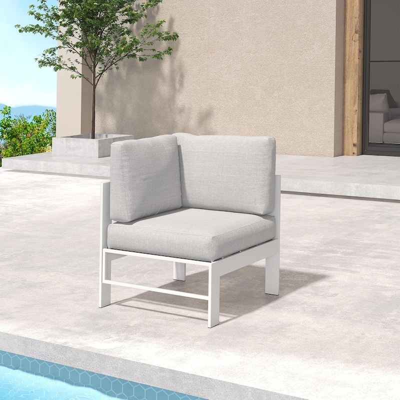 Aluminum Patio Sofa, Modern Outdoor Furniture Couch - 26"x26"