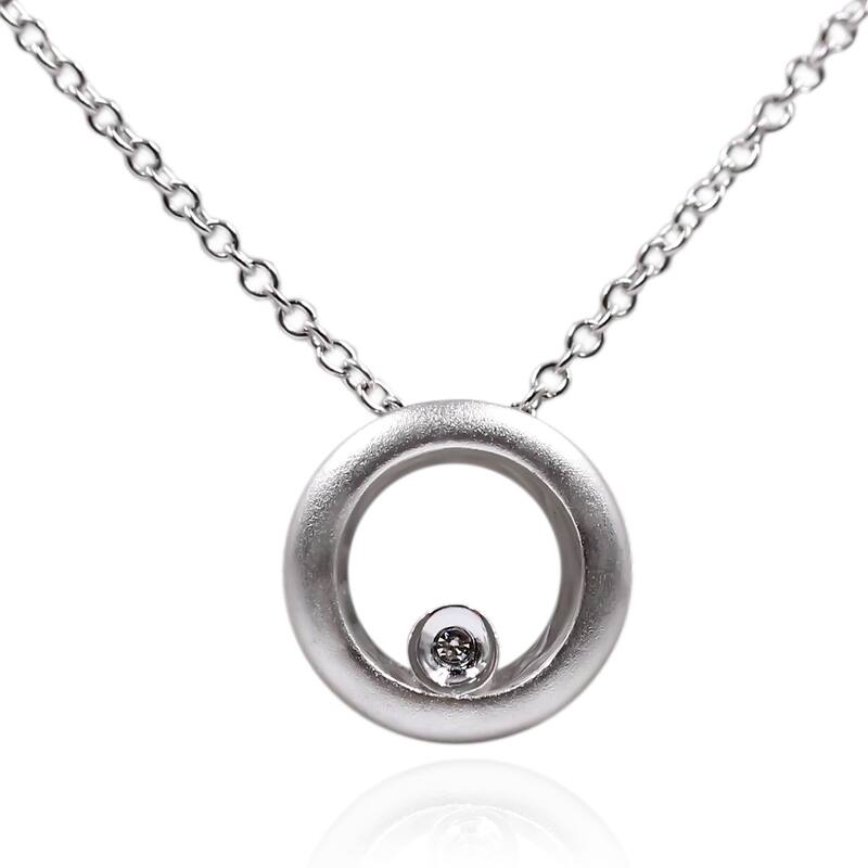 925 Sterling Silver Diamond Pendant