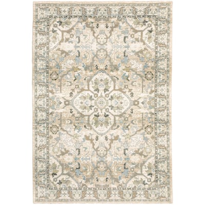 Style Haven Adalynn Distressed Medallion Area Rug
