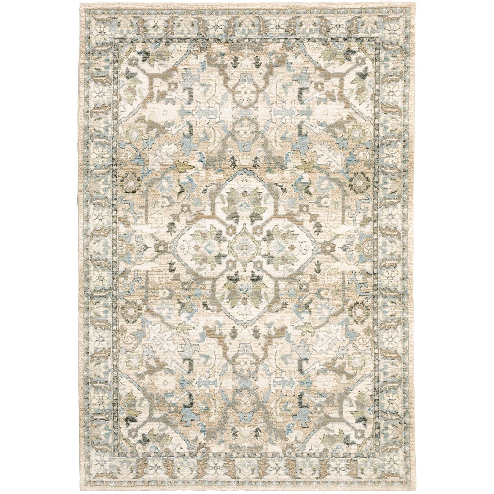 Style Haven Adalynn Distressed Medallion Area Rug