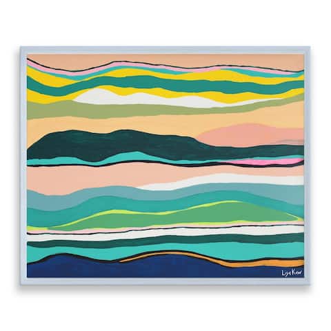 Porch & Den Lisa Kaw 'Boho Sunset' Framed Canvas Wall Art