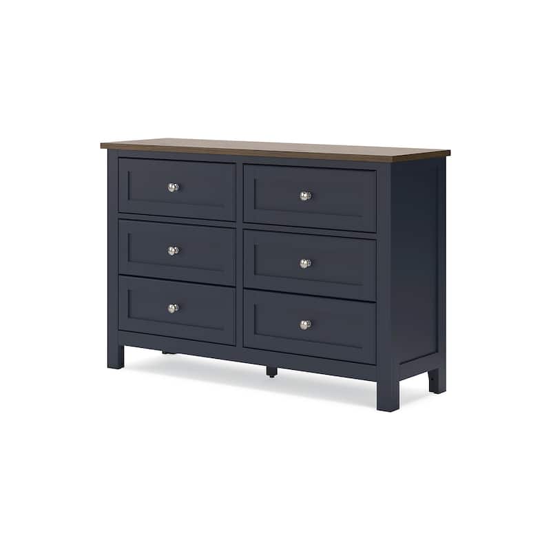 Signature Design by Ashley Landocken Brown/Blue Dresser