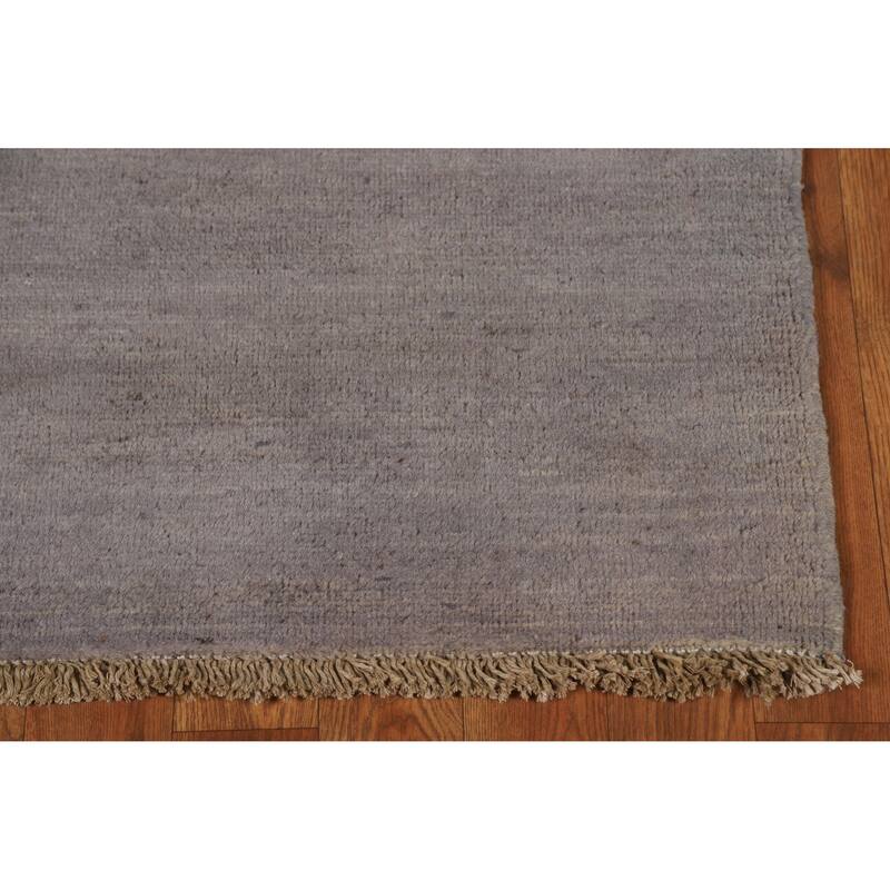 Gabbeh Accent Modern Rug Hand-Knotted Wool Carpet - 3'7" x 5'0"