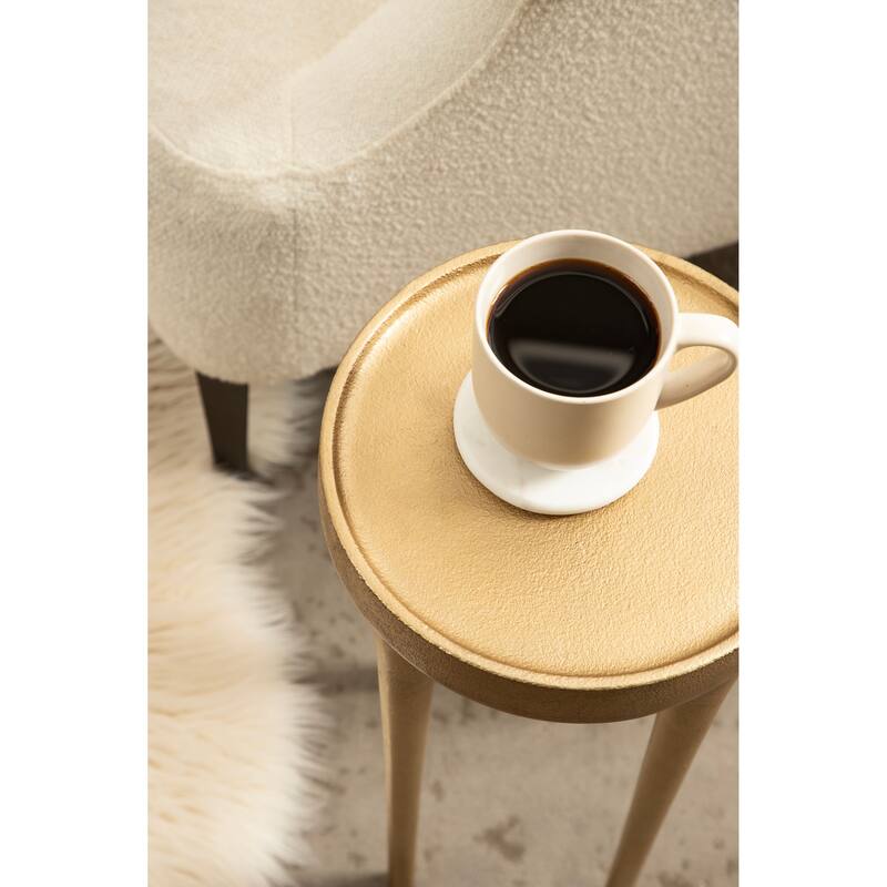 Kate and Laurel Rava Metal Drink Table