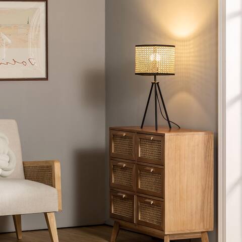 21.3-INCH Table Lamp with In-line Switch Control and Metal Legs