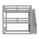 preview thumbnail 22 of 28, Triple Bunk Bed Twin Size Floor Bed with Storage Staircase