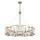 preview thumbnail 3 of 5, Marco 8-Light Chandelier in Brushed Champagne Bronze with Clear Glass - 8 Light Chandelier