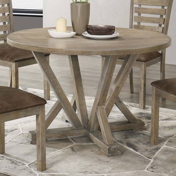Modern Farmhouse Round Dining Table 45.7inch,only 1PC table - Bed Bath ...