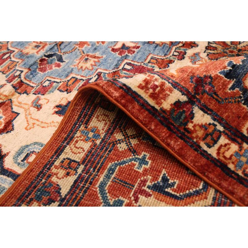 ECARPETGALLERY Hand-knotted Aryana Dark Copper Wool Rug - 5'7 x 7'11