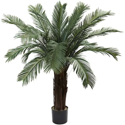 4ft Contemporary Tree Decor - Indoor Outdoor Artificial Plant, Chic Modern Design - 4ft.
