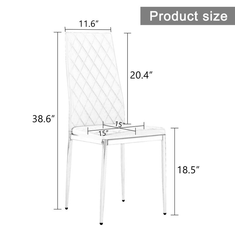 Dining chair, black chair and 6-piece set of