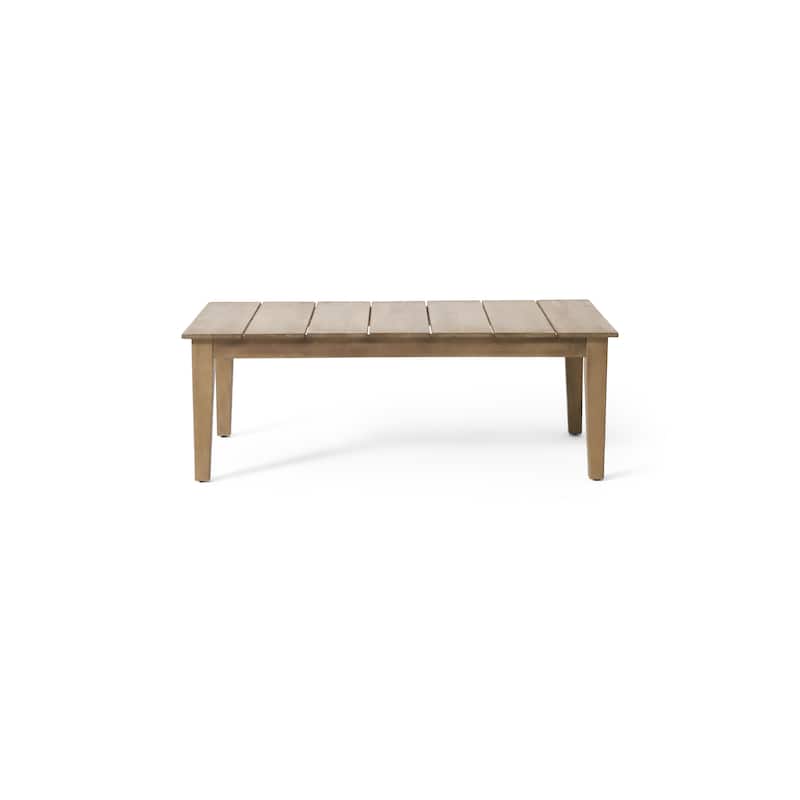 Kiara Acacia Wood Outdoor Coffee Table by Christopher Knight Home