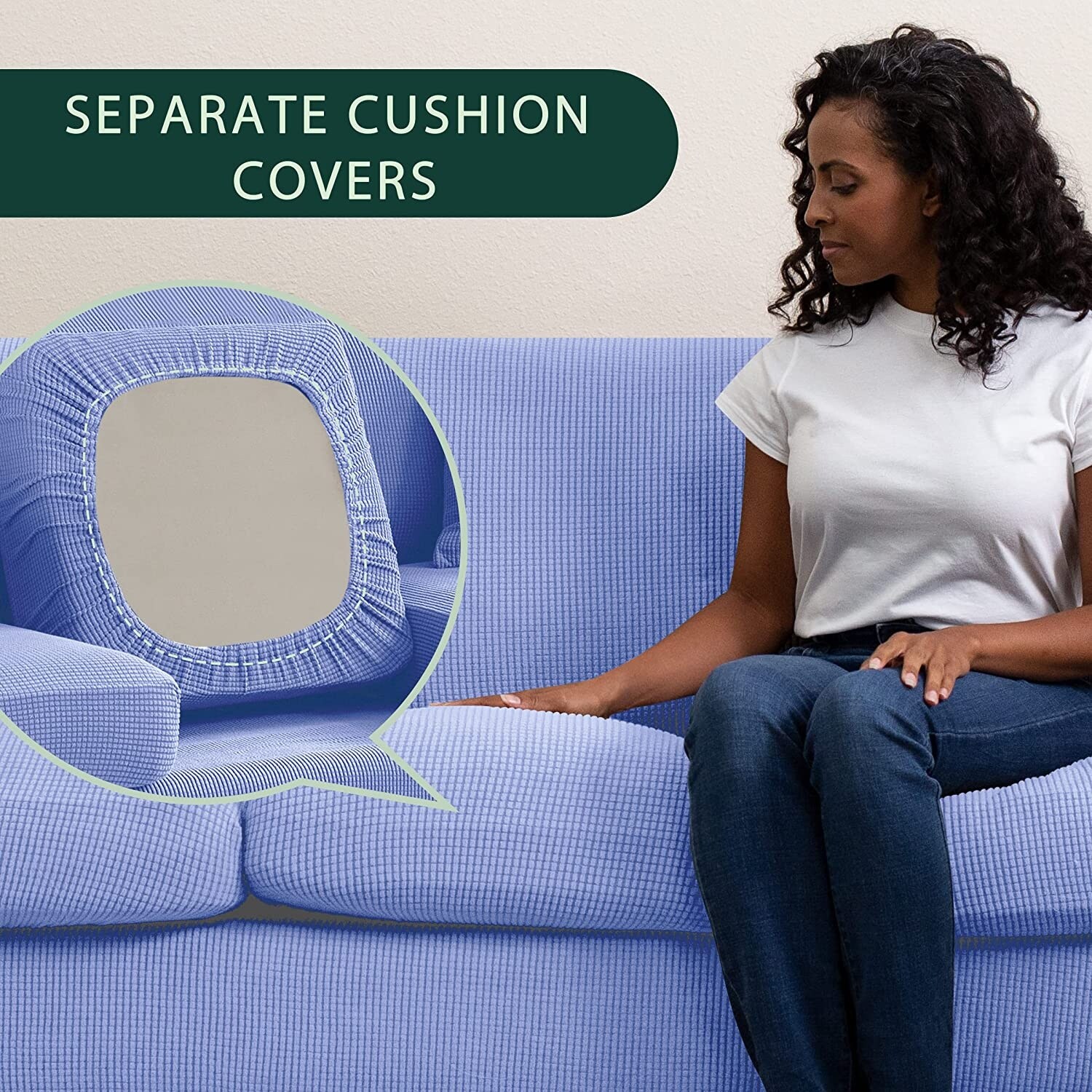 CHUN YI Sofa Cover with Separate Cushion Slipcover Stretch Cover Bed Bath Beyond 36628799