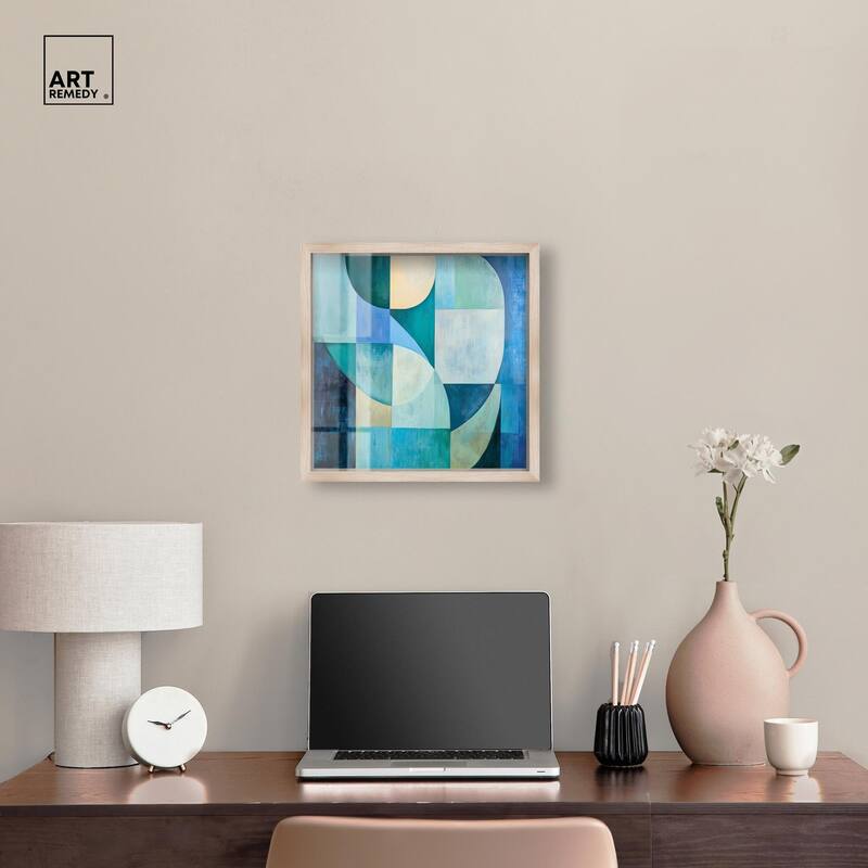 Color Blocks I Shadowbox by Art Remedy