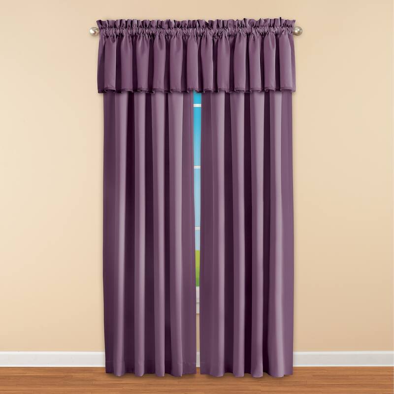 Madison Room-Darkening Solid Color Window Valance - 54" x 18"