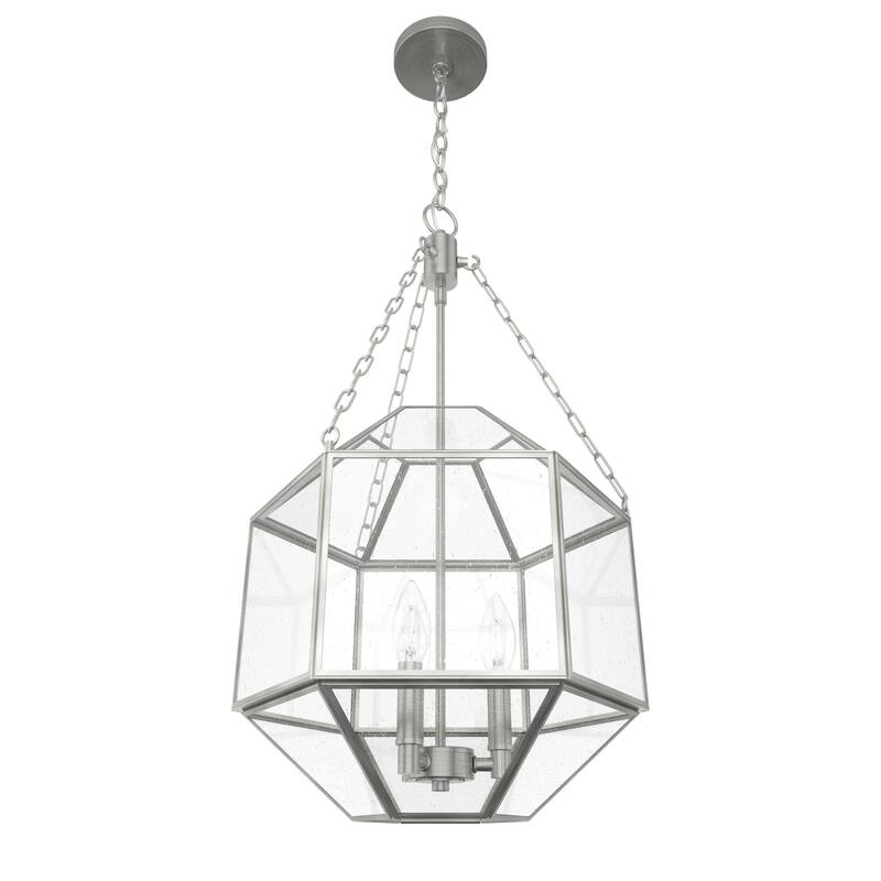 Hunter Indria Rustic Iron 3 Light Pendant - Entry, Island, Dining Room - Industrial, Contemporary, Transitional, Geometric