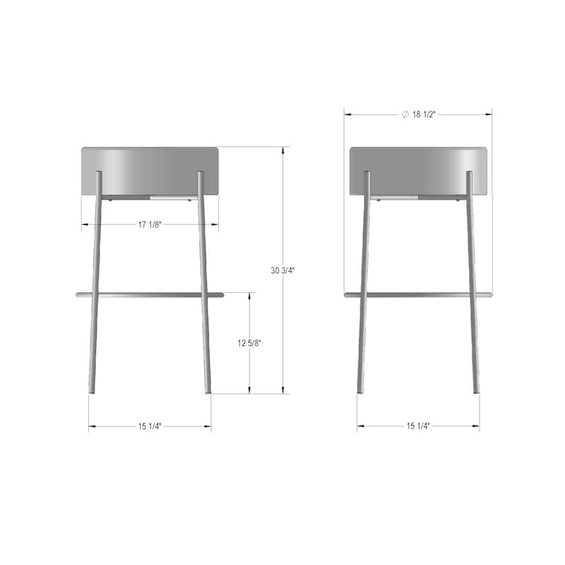 Amisco Clovis Counter and Bar Stool
