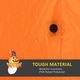 preview thumbnail 5 of 8, 3.4ft Halloween Inflatables Window Sticker Ghost with Orange Face, Halloween Decorations LED Yard Display
