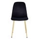 preview thumbnail 52 of 57, Modern Dining Room Kitchen Dining Chair with Black Metal Legs