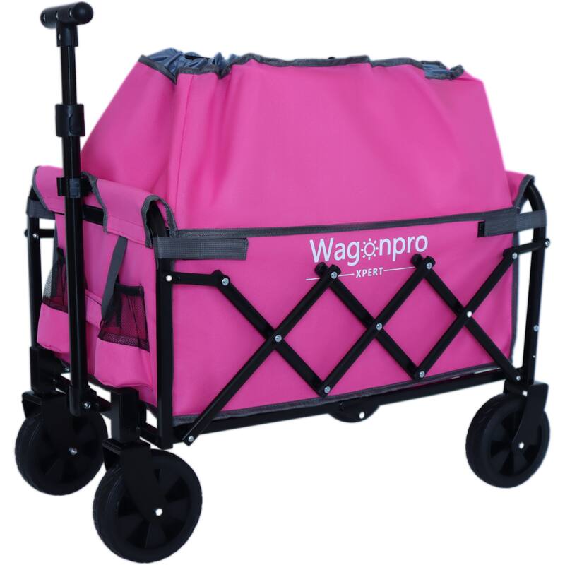 Heavy-Duty Expandable Dual-Layer Utility Wagon Cart