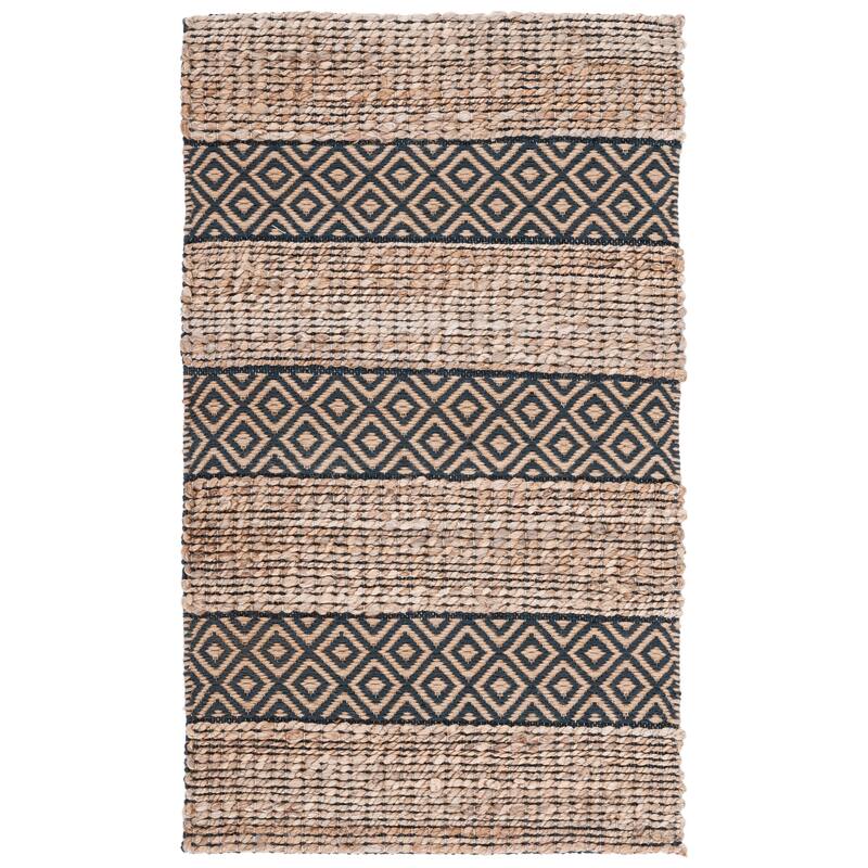 SAFAVIEH Handmade Natural Fiber Jalynn Geometric Seagrass Rug