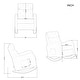 preview thumbnail 79 of 105, Accent Rocking Chair, Upholstered Nursery Glider Rocker for Baby and Kids, Comfy Armchair Lounger with Footrest