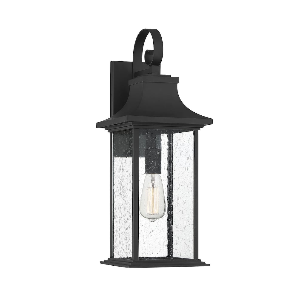 Savoy House Hancock Outdoor Wall Lantern in Matte Black - 5-451-BK