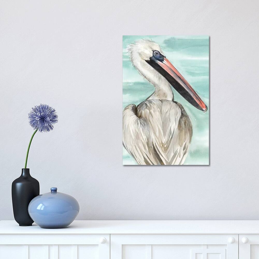 iCanvas "Turquoise Pelican I" by Jennifer Paxton Parker Canvas Print