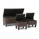 preview thumbnail 12 of 66, WYNDENHALL Lancaster 44 inch Wide Contemporary Rectangle Storage Ottoman