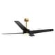 preview thumbnail 14 of 19, 60-in Black Modern ABS 4-Blade Energy Saving DC Motor LED Ceiling Fan with Light and Remote