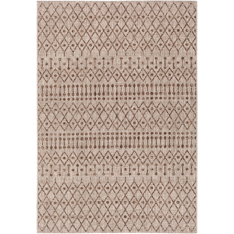 Livabliss Elpida Indoor/ Outdoor Moroccan Stripe Area Rug