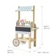 preview thumbnail 6 of 11, Teamson Kids Ice Cream Pretend Play Stand with Chalkboard Menu, Fridge Storage, and 33 Play Food Accessories for Toddlers - Mint