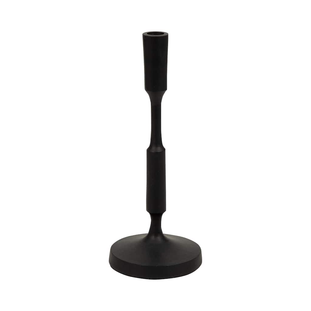 Champagne Metal Candle Holder Contemporary Aluminum Narrow Taper Candle Holder for Home, Office, Event Decor