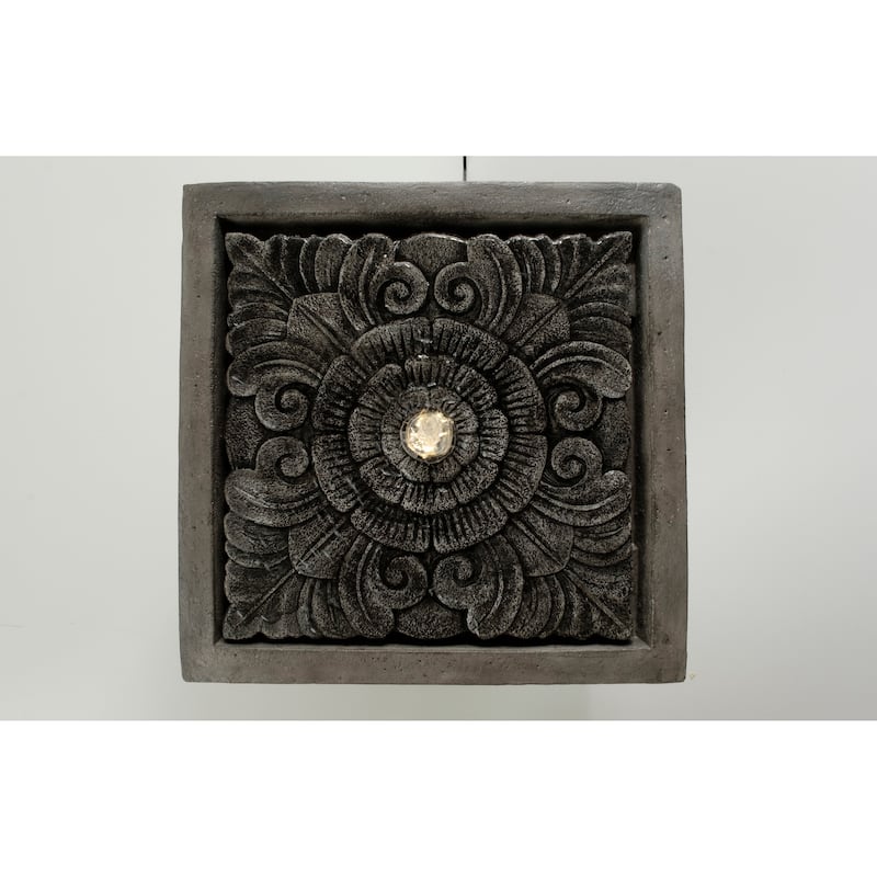 Quadra Resin Fountain w/ LED light and pump