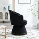 preview thumbnail 13 of 34, Mid Century Velvet 360° Swivel Sofa Chair w/Wide Upholstered Round Armchairs, Swivel Barrel Club Chair for Living Room, Bedroom