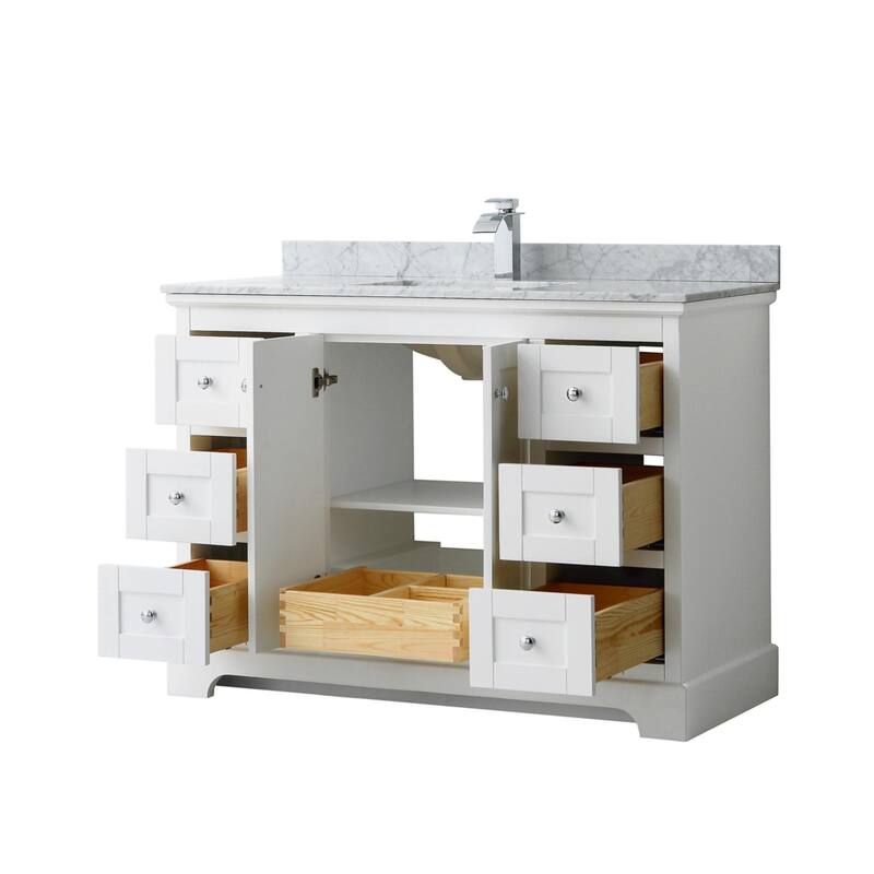 Wyndham Collection Avery 48" Free Standing Single Basin Vanity Set